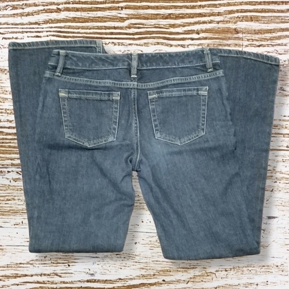 Ann Taylor Petite Embroidered Boot Cut Jeans - Picture 2 of 5